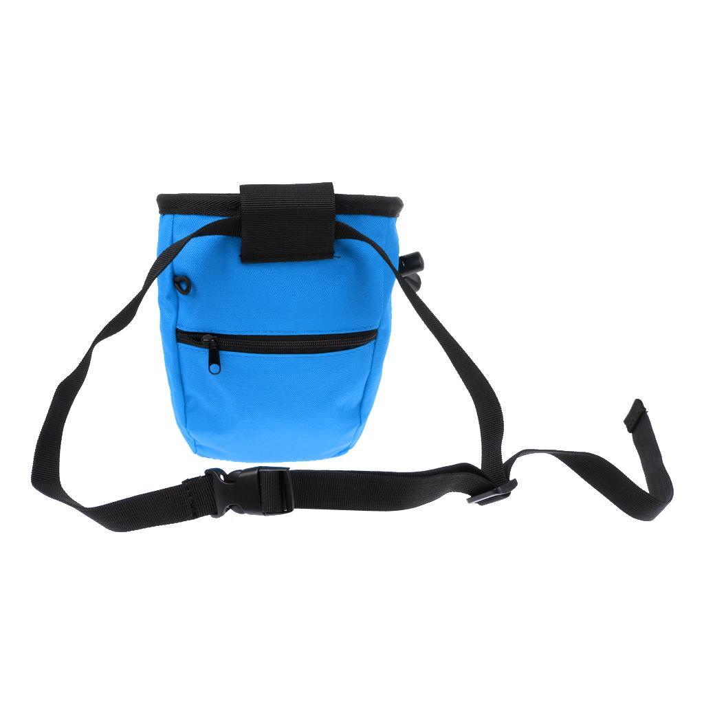 Rock Climb Caving Bouldering Chalk Bag Giving Bag with Belt Black