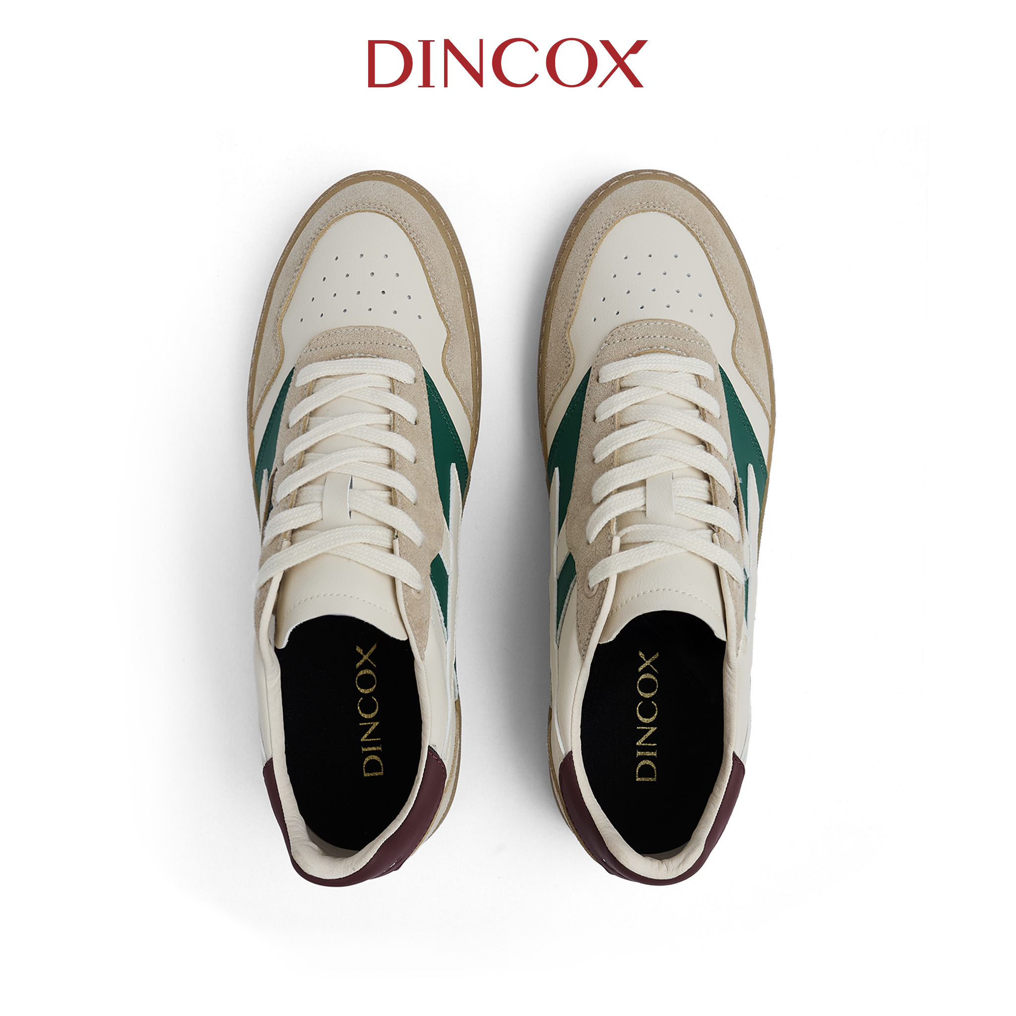 [NEW ARRIVAL] Giày Sneaker Nam Nữ DC48 URBAN MOSS Dincox Shoes Đế Bằng - Da phối Suede Cao Cấp