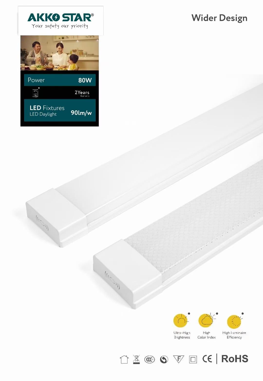 ĐÈN LED ỐP TRẦN 1,2M 100/120W AKKO STAR 50943- HÀNG CHÍNH HÃNG