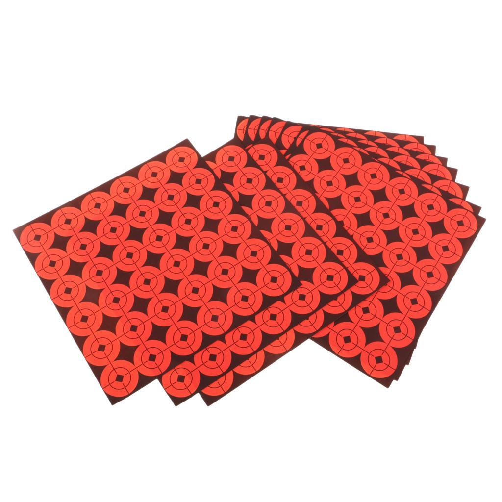 720Pcs Target Stickers Self Adhesive Target For , Fluorescent