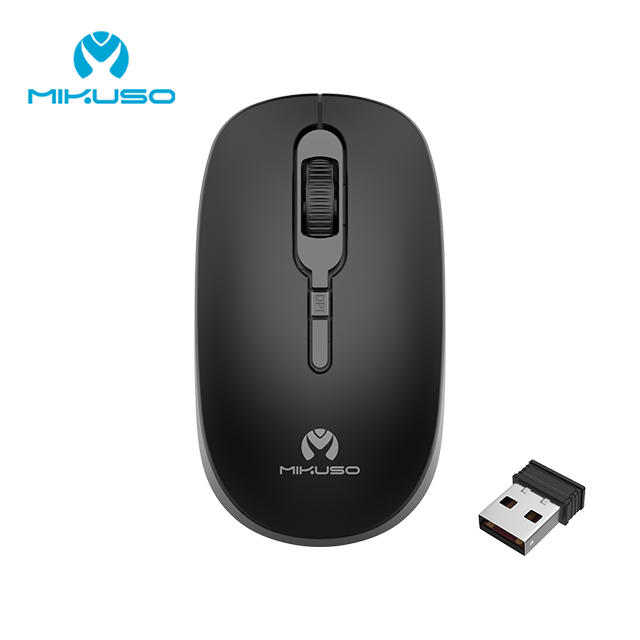 Chuột Máy Tính Không Dây Mikuso MOS-W085, Chuột Máy Tính Điều Chỉnh USB 2.4Ghz 1600 DPI - HN