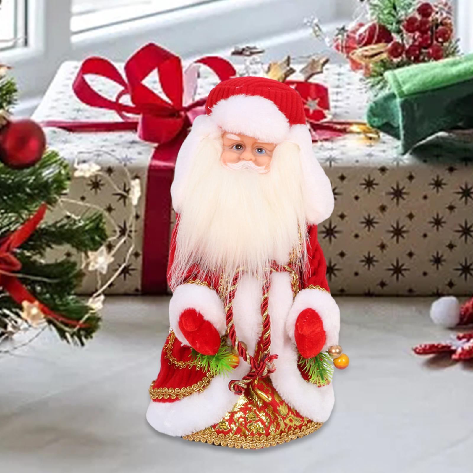 Santa Plush Toy 30cm Christmas Dolls for Living Room Bedroom Christmas Party