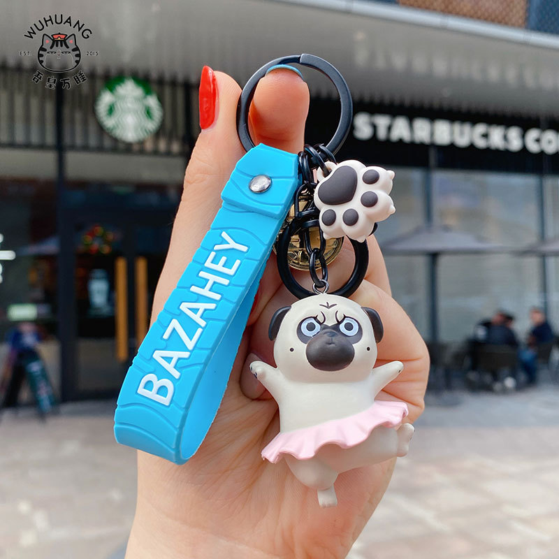 Móc khóa Chó Pug siêu đáng yêu CAO CẤP