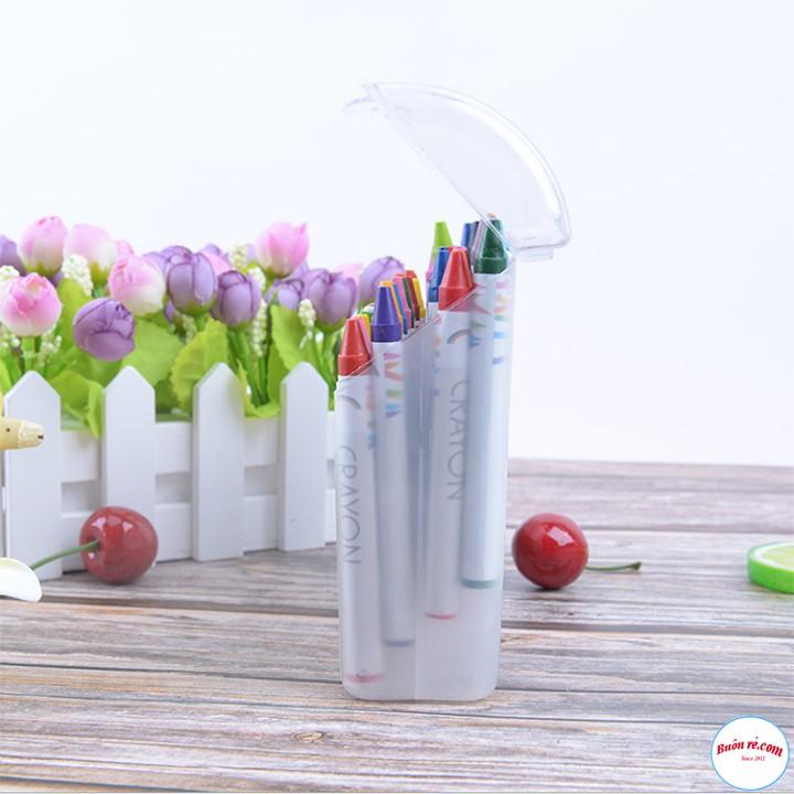 Bộ 64 Màu Sáp Hộp Nhựa cho bé học vẽ
