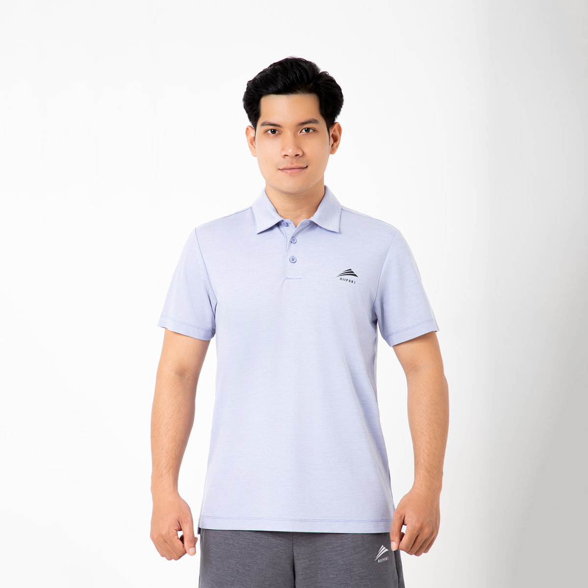 Áo Polo Nam Cổ Bẻ Cao Cấp ALLPUR Promax Mát Lạnh - Chống Nhăn - Ngăn Mùi - Màu Tím Nhạt Purple