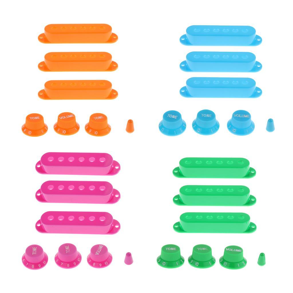 Single Coil Pickup Cover Crontrol Knob Tip for ST Electric Guitar