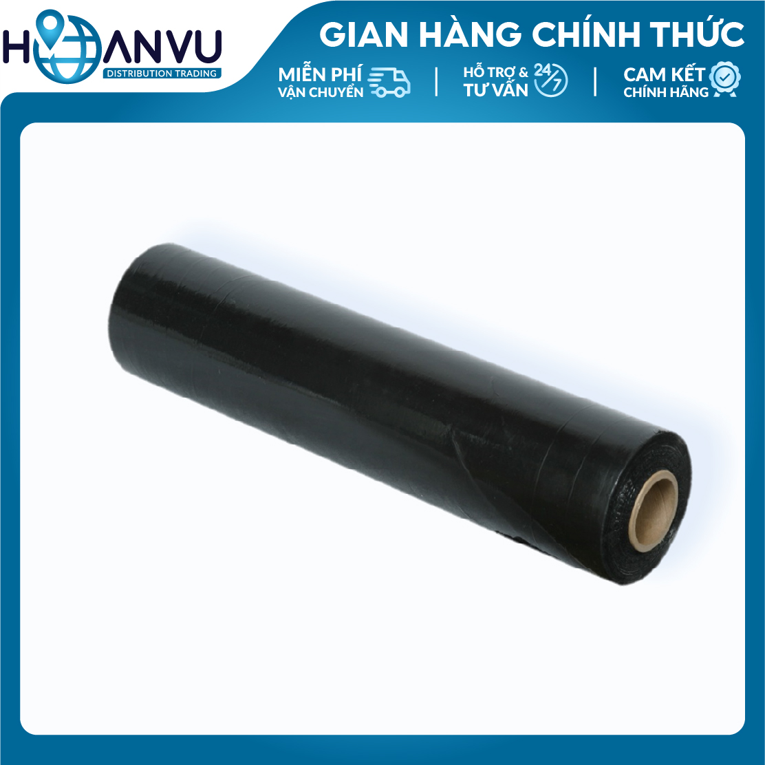 Màng PE Quấn Hàng Pallet TPP, PE Stretch Film, Màng Nhựa Bọc Hàng, Màng Quấn Pallet, Màng Chít, Màng Co, Màng Cuốn Hàng – Màu Đen