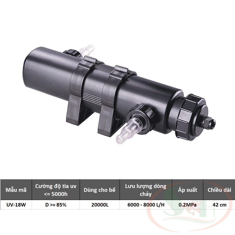 Đèn UV Atman 5W, 9W, 11W, 18W, 36W UV-Lamp diệt vi khuẩn tảo hại bể cá tép