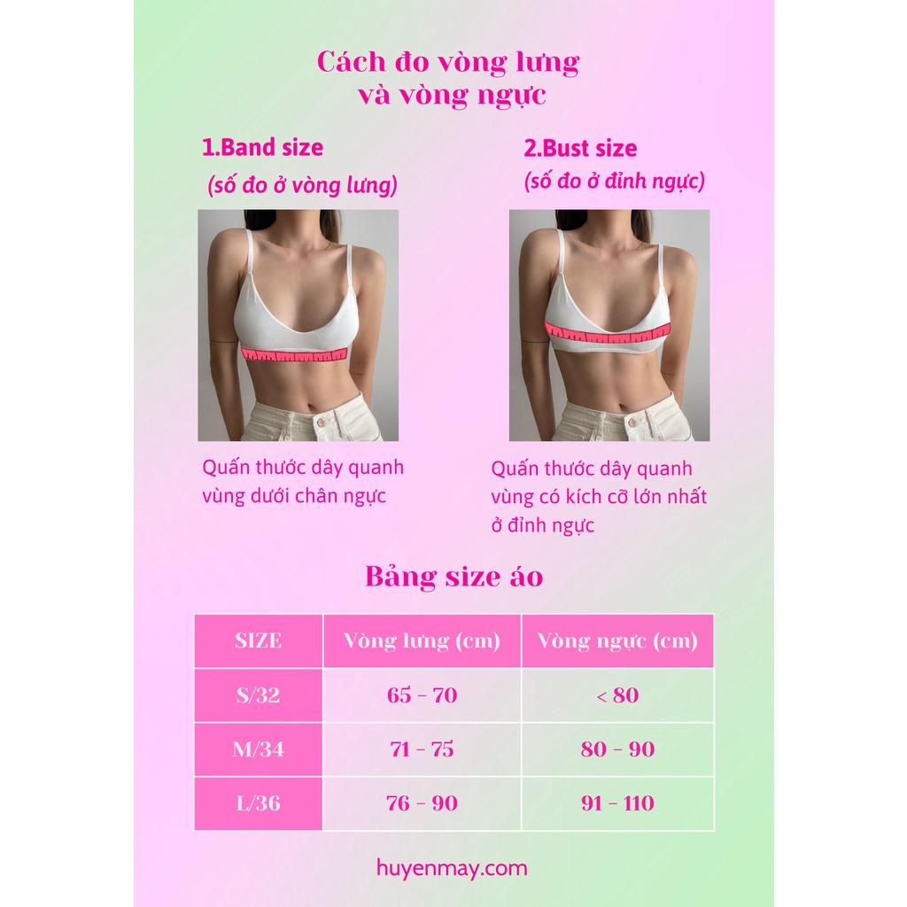 Bộ Đồ Lót Cotton Huyenmay - Hồng Barbie