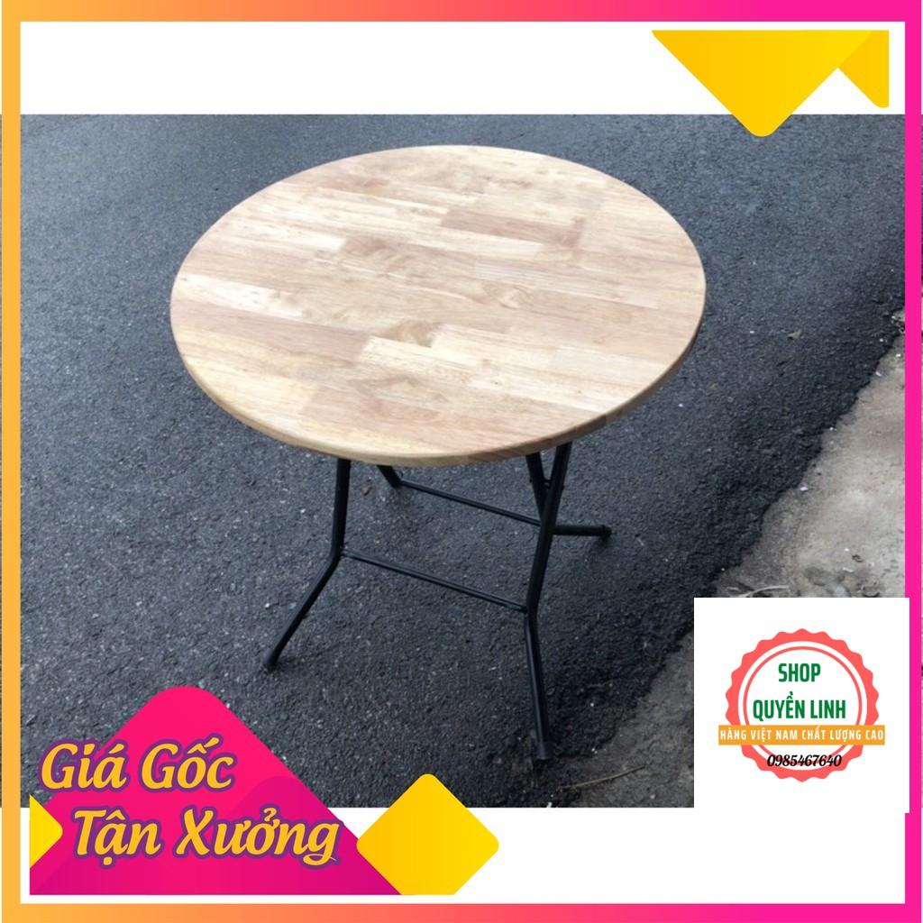 Bàn cà phê ️ ️ bàn gấp gọn tiện dụng tròn 60 cao 72 cm