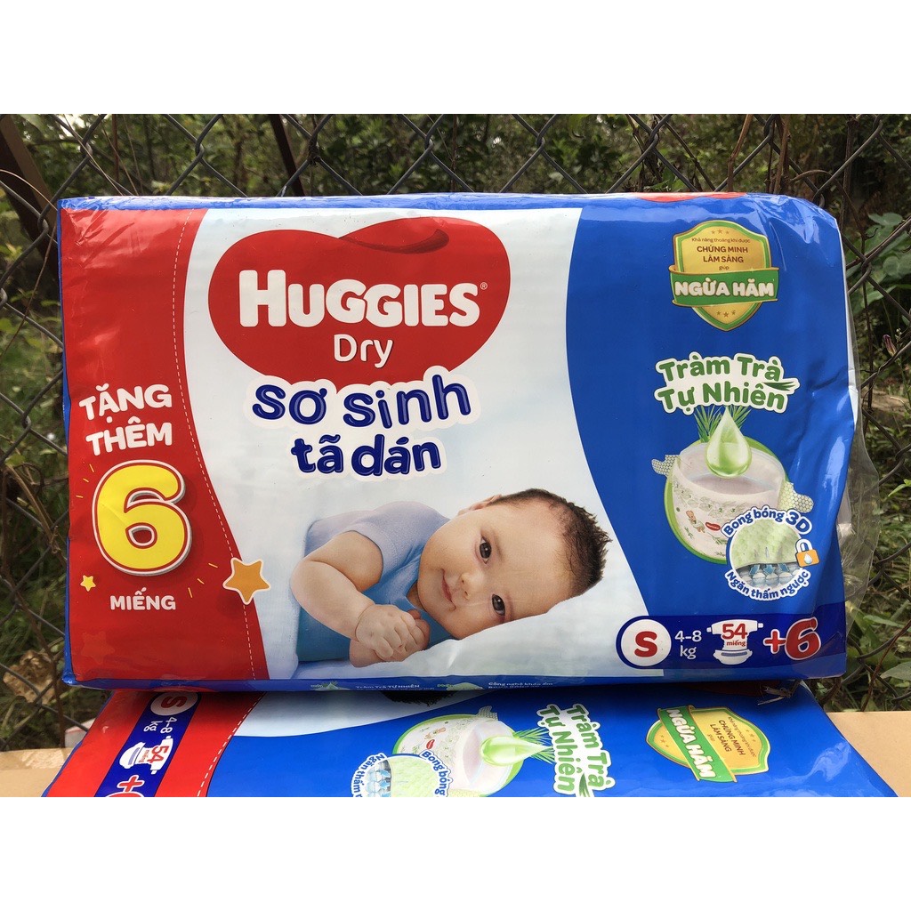 Tã Dán Sơ Sinh Huggies Dry Newborn S56 (56 Miếng)