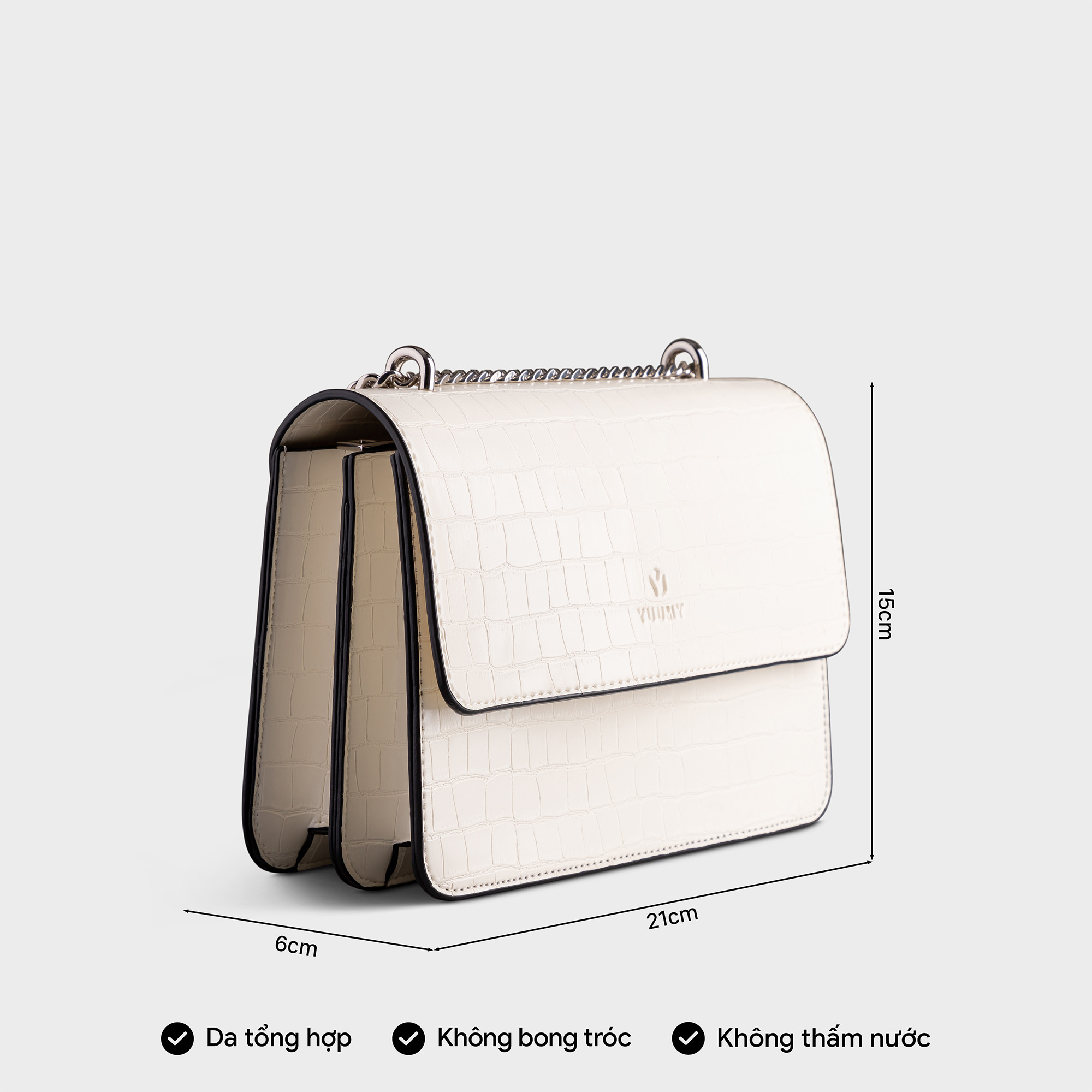 Túi Yuumy ( Thời trang nữ dự tiệc size 21 - Túi đeo chéo da Verein YN158 )