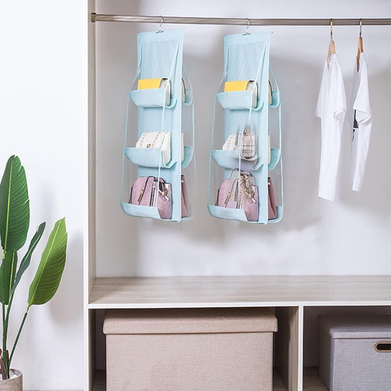 2 Chiếc Tủ Quần Áo Túi Sắp Xếp Tủ Quần Áo Vải Oxford Treo Túi Bảo Quản Có Thể Gập Lại Tủ Quần Áo Người Tổ Chức Cho Túi