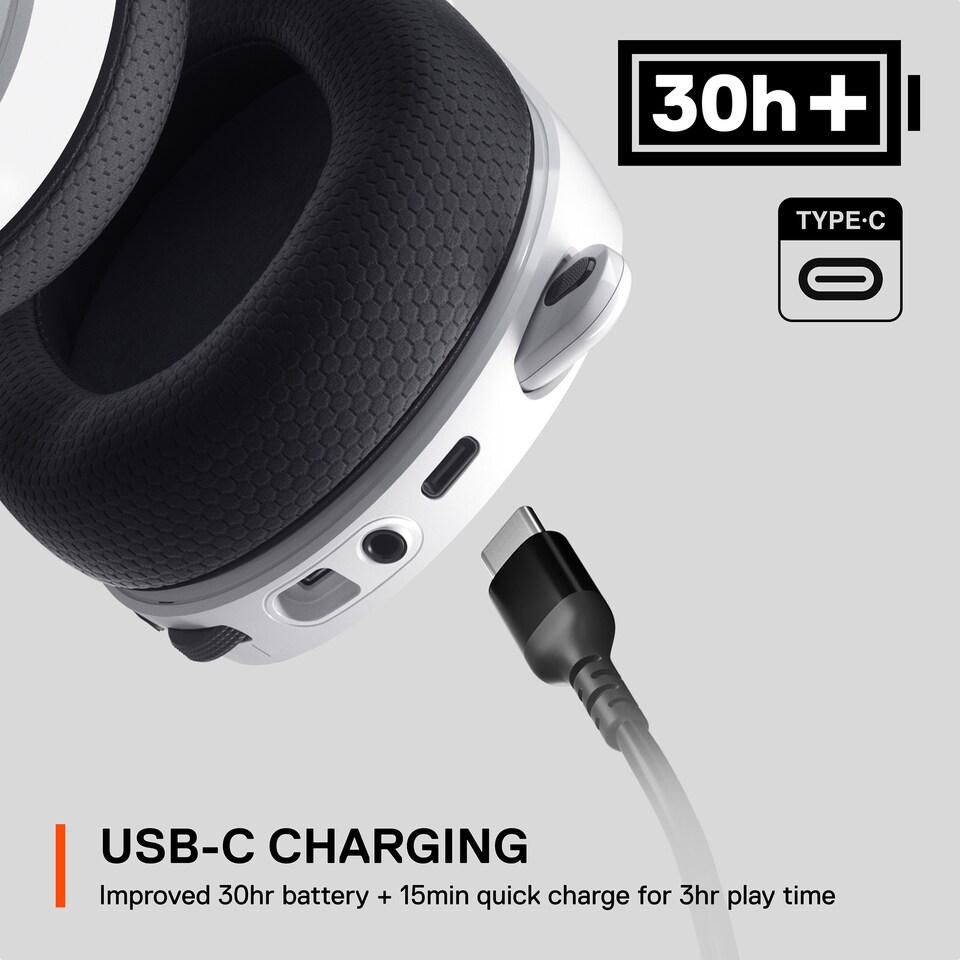 Tai Nghe Steelseries Arctis 7+ (Wireless | 7.1 | USB-C)_Mới, hàng chính hãng