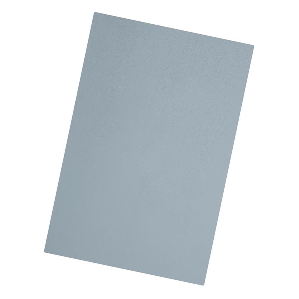 Rectangle Leather Cup Mat Coasters Non-Slip Mug Place Mats Drinks Pad Blue
