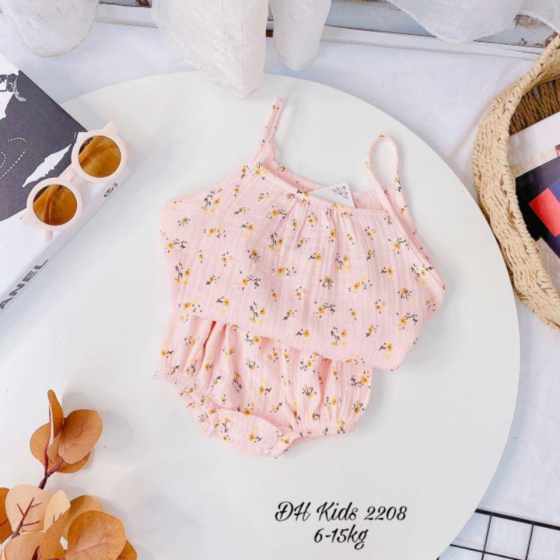 Bộ Hai Dây Bé Gái Xô Muslin 6-15kg BG2208 - Shop Mẹ Bông 92