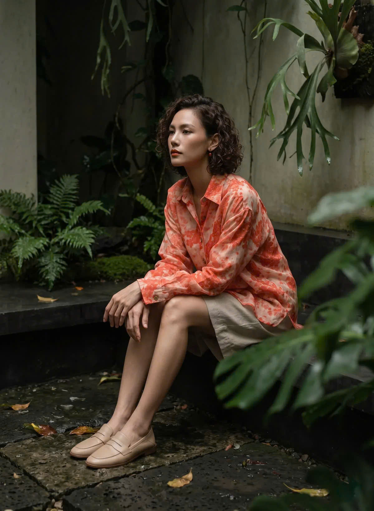 Áo Sơ Mi Dáng Rộng Oversize Gai Xanh Ramie Thanh Minh Top175 Thời trang Hity