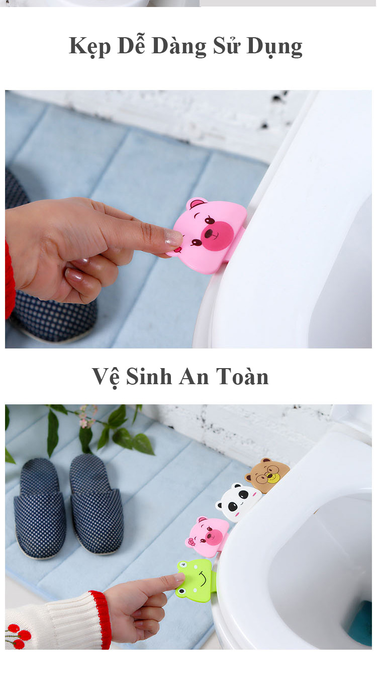 Que Kẹp Nắp Vệ Sinh Combo 4 Cái