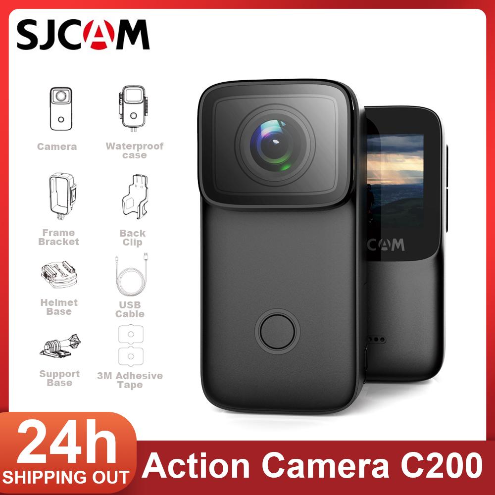 SJCAM C200 4K Action Camera Anti-Shake Night Vision Waterproof Riding Skiing Helmet Vlog DV Recorder Webcam Thumb Sports Camera
