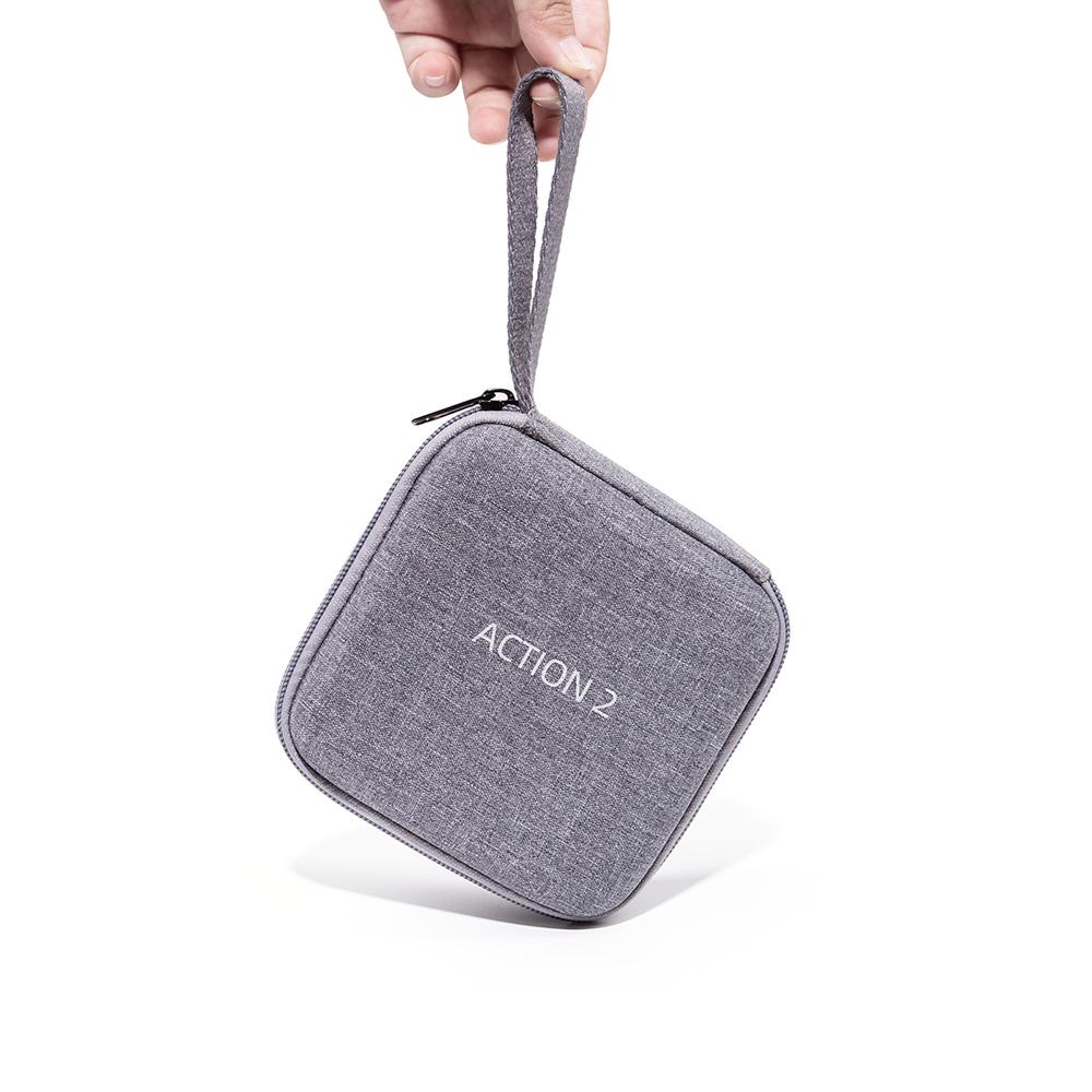 Đối với DJI Action 2 Túi lưu trữ Lingmo DJI Máy ảnh thể thao Túi ly hợp mang theo hộp đựng cho DJI Hành động 2 Phụ kiện hộp