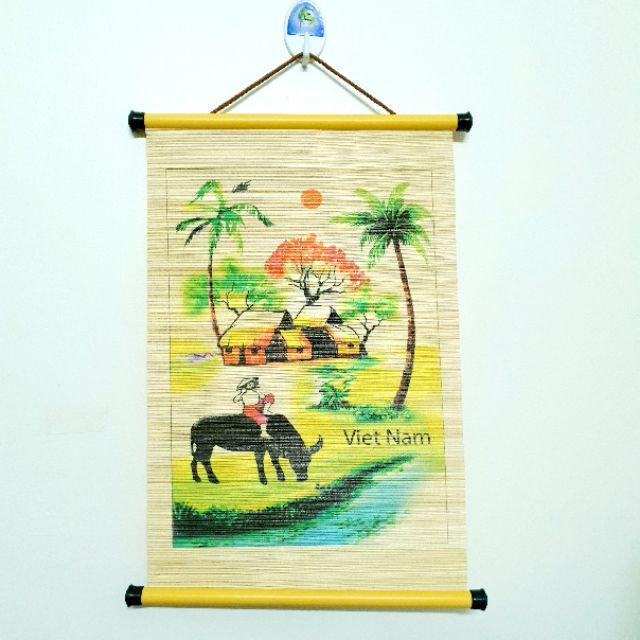 Tranh cuộn lưu niệm - Các làng quê Việt Nam (33 cm x 46 cm)