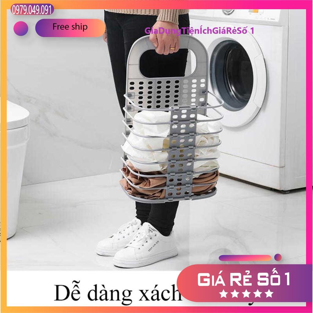 Giỏ nhựa đựng đồ đa năng, treo tường gấp gọn Việt Nhật. Giỏ đồ thông minh.