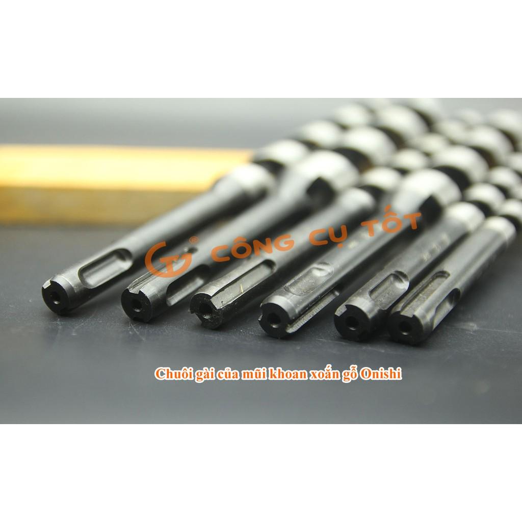 Hộp 6 mũi khoan gỗ xoắn ốc chuôi gài SDS