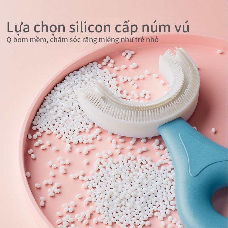 Bàn chải đánh răng cho bé silicon kiểu mới an toàn cho trẻ từ 2 đến 6 tuổi WALLMART WM79