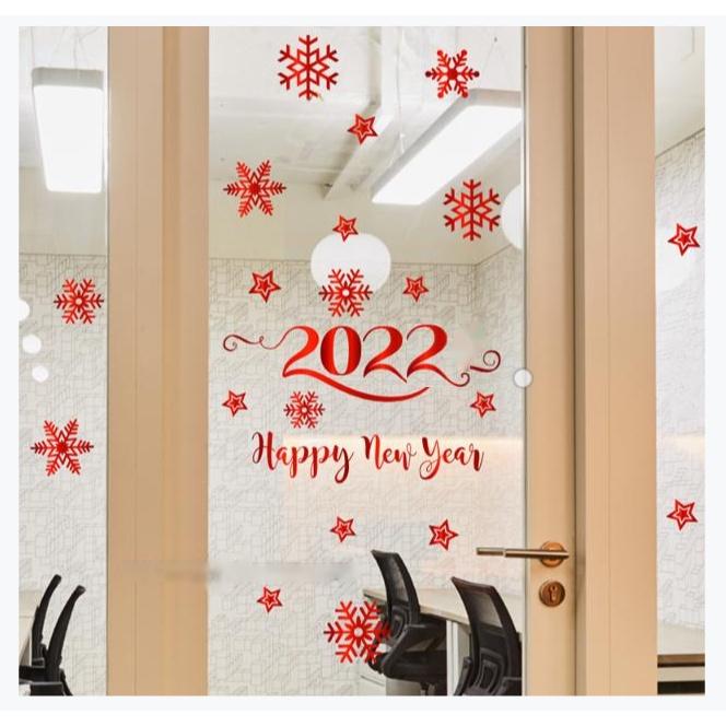 Decal trang trí Tết - 2022 HAPPY NEW YEAR