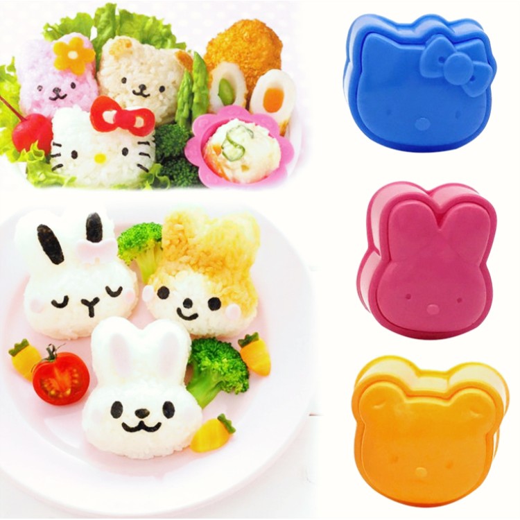 Set 3 Khuôn Làm Cơm Bento Cho Bé