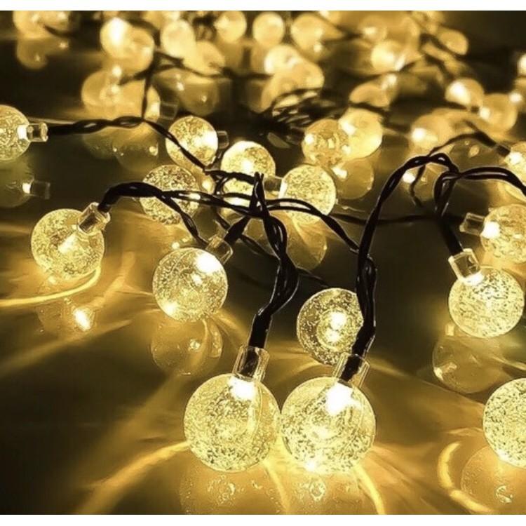 DÂY ĐÈN LED CHERRY BALL BI BỌT NƯỚC 9M MÀU VÀNG NẮNG KHÔNG NHÁY