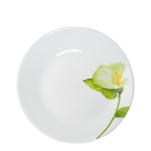 Đĩa thủy tinh tròn Diva Ivory