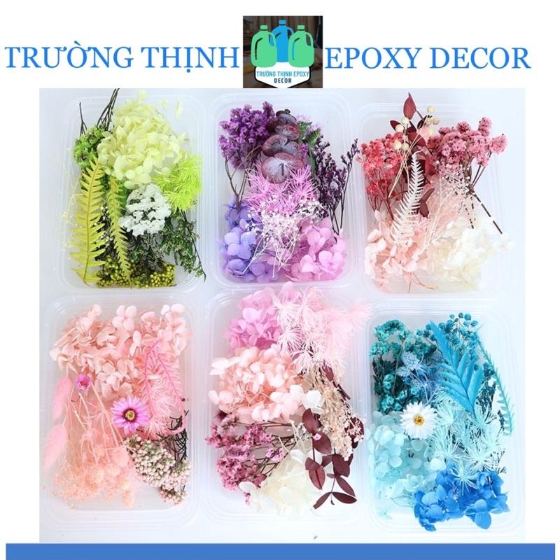 Hình ảnh Hộp Hoa Khô Mix Tổng Hợp Trang Trí Resin - Trường Thịnh Sài Gòn