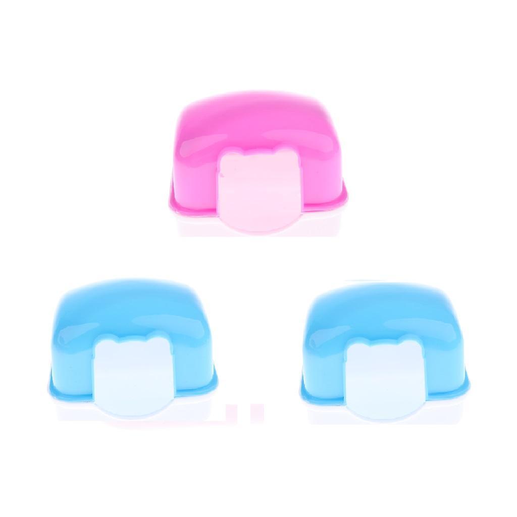 3 Pcs Hamster Mini Travel Carrier House Cage for Small Pets Mice Rats Room