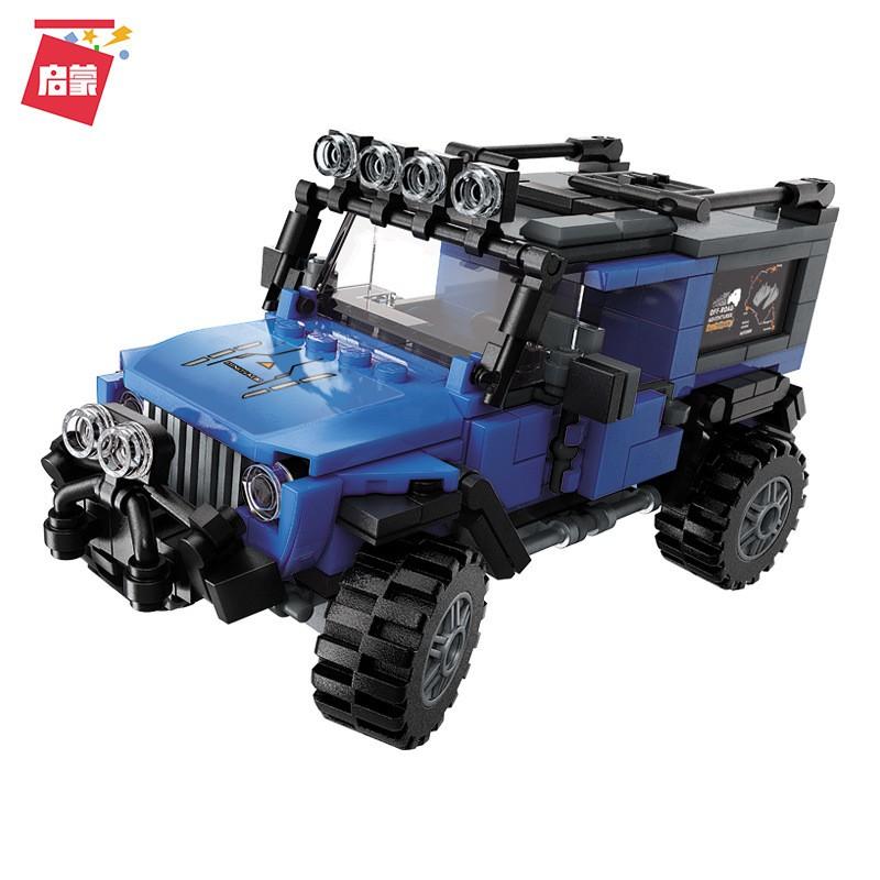 Đồ chơi Lắp Ráp Khủng Long Bạo Chúa Biến hình Xe Tải - Enlighten 4803 3 in 1 - 375 mảnh ghép