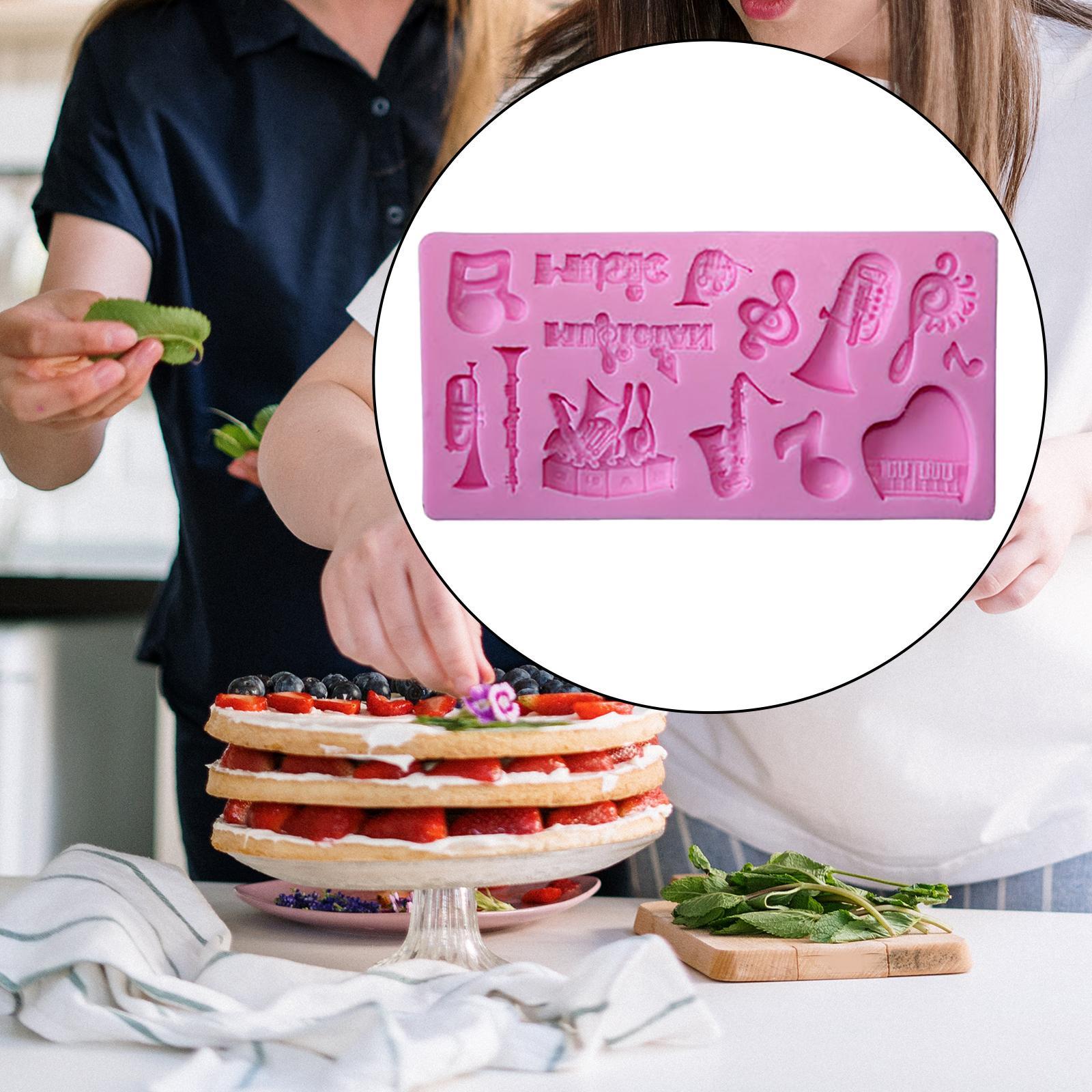 Silicone Cake Baking Mold 3D Instrument Pattern Mold for Fondant Cake