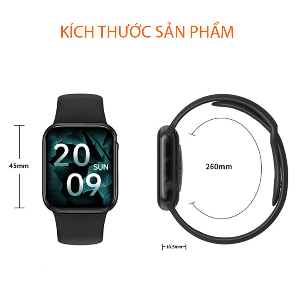 VINETTEAM Đồng hồ thông minh chống nước SMART WATCH I12 Series 6 Kết nối bluetooth Chống Nước IP67 Nghe Gọi Za.lo Theo Dõi Sức Khỏe  có tiếng việt - Hàng chính hãng