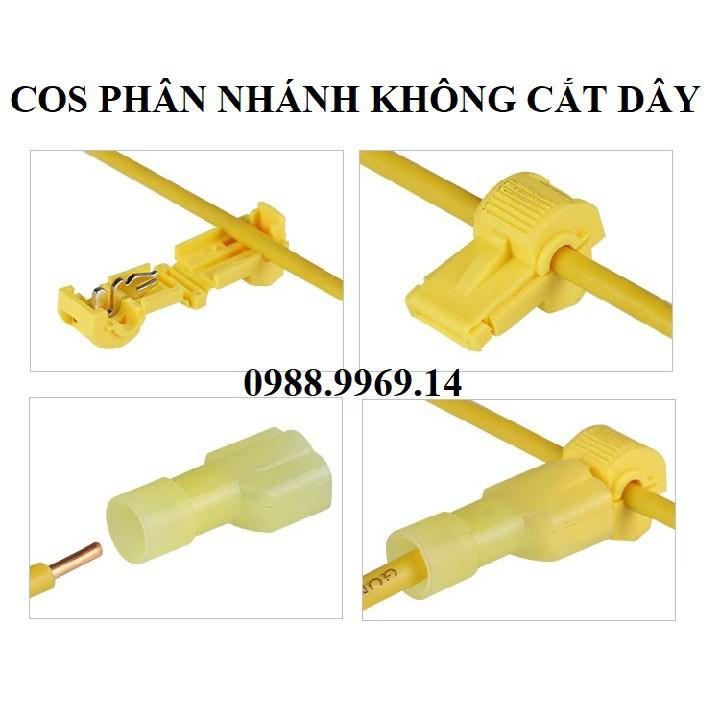 Đầu cos nối dây điện nhanh chữ T hộp 120c tặng kèm kìm bấm