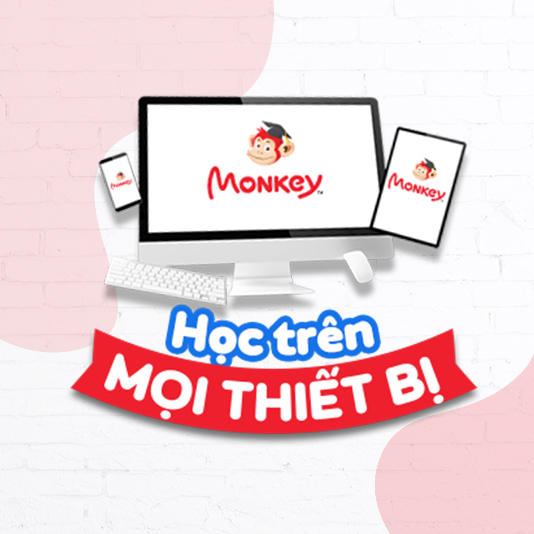 Monkey English - Bộ 2 ứng dụng dạy trẻ tiếng Anh toàn diện từ con số 0 - Monkey Junior & Monkey Stories - Gói học 1 năm