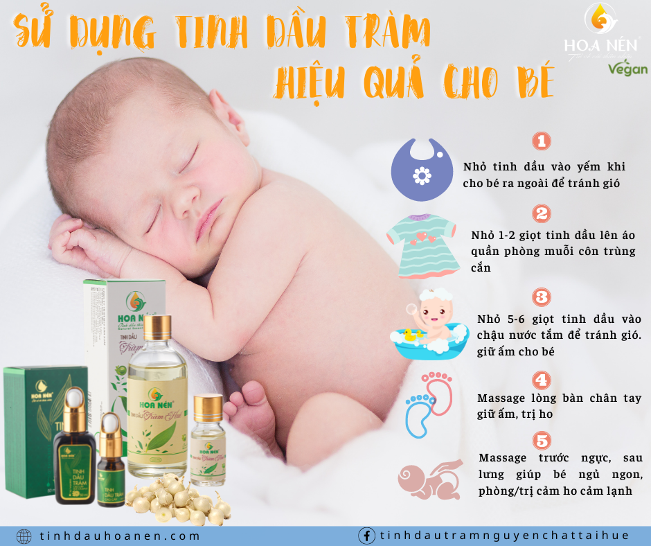Tinh dầu Tràm ngâm củ nén 100ml - Hoa Nén - Chuẩn VietGAP - Chăm sóc sức khoẻ mẹ và bé