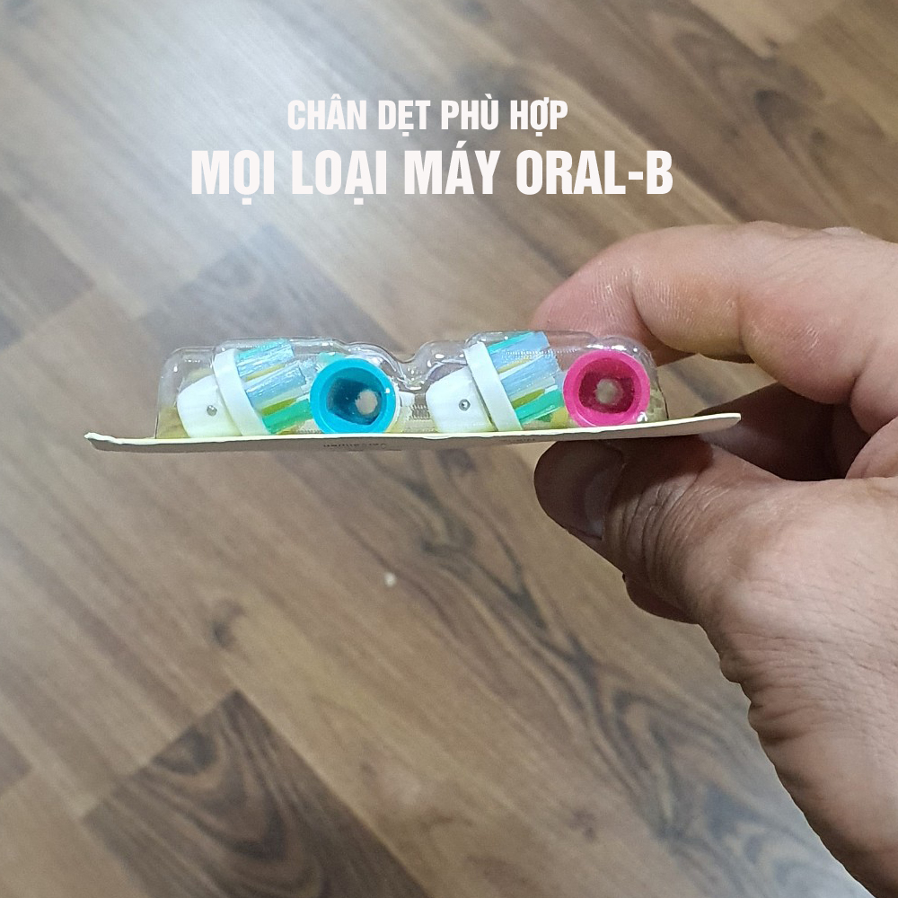 Cho máy Oral B Braun, EB-18A Pro White 3D set (4 chiếc/vỉ), Bộ 4 đầu bàn chải đánh răng điện Minh House