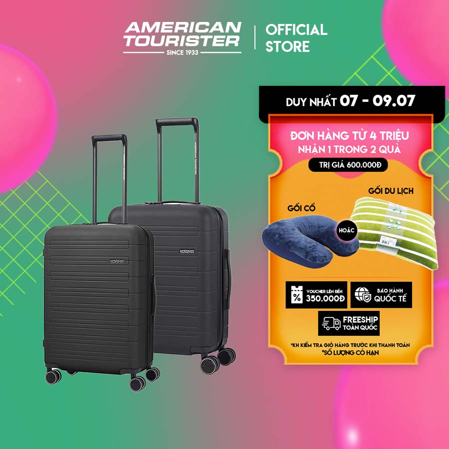 Combo Vali kéo American Tourister Novastream Spinner TSA EXP