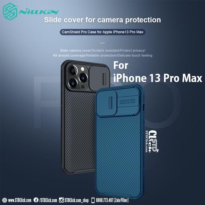 ỐP LƯNG DÀNH CHO ĐIỆN THOẠI IPHONE 13 PRO MAX NILLKIN CAMSHIELD PRO NILLKIN
