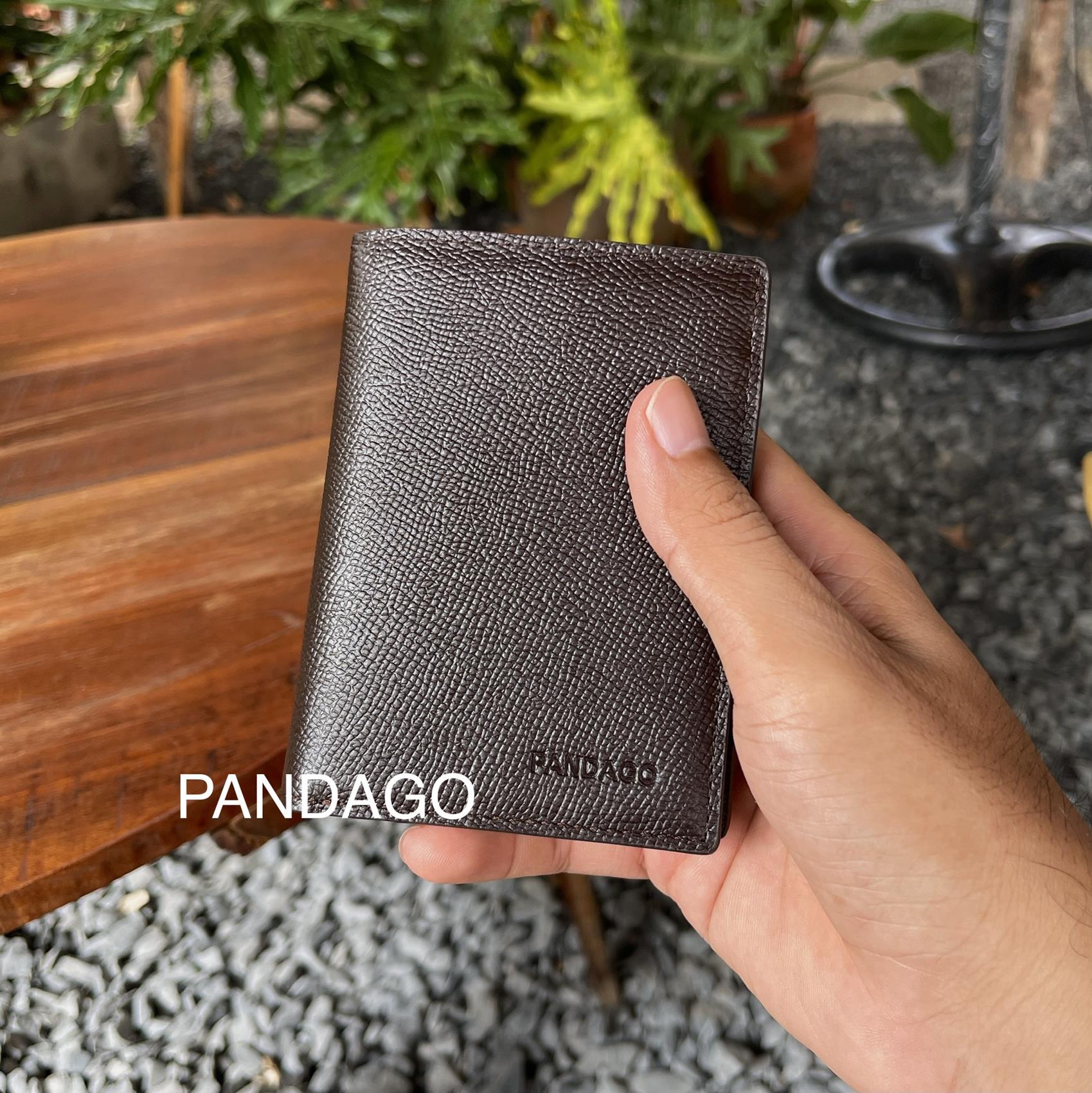 Ví nam PANDAGO Pandora 01 nhiều ngăn da thật cao cấp bỏ túi thời trang