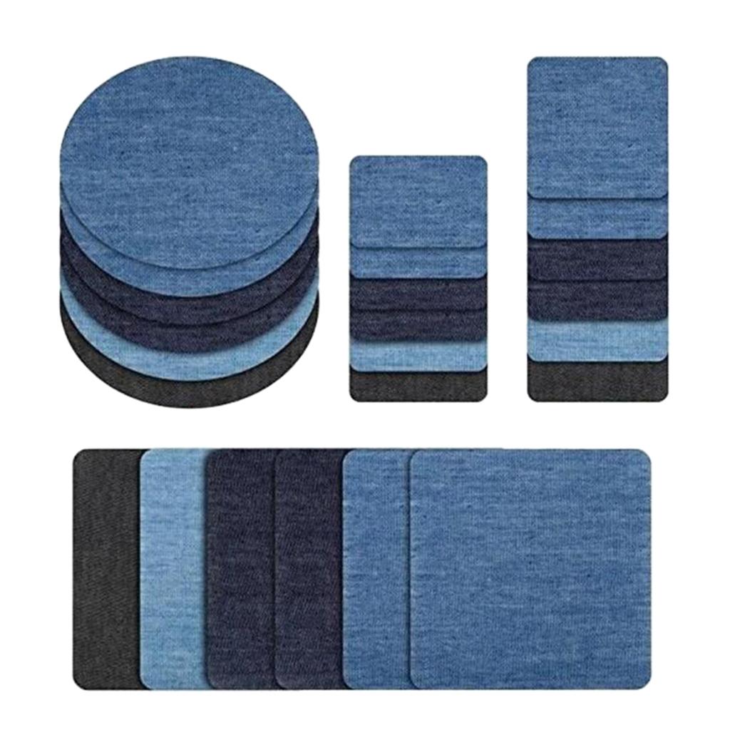 Chiwanji 24 Chiếc Vải Vải Miếng Dán Táo Cho May Thủ Công Trang Trí