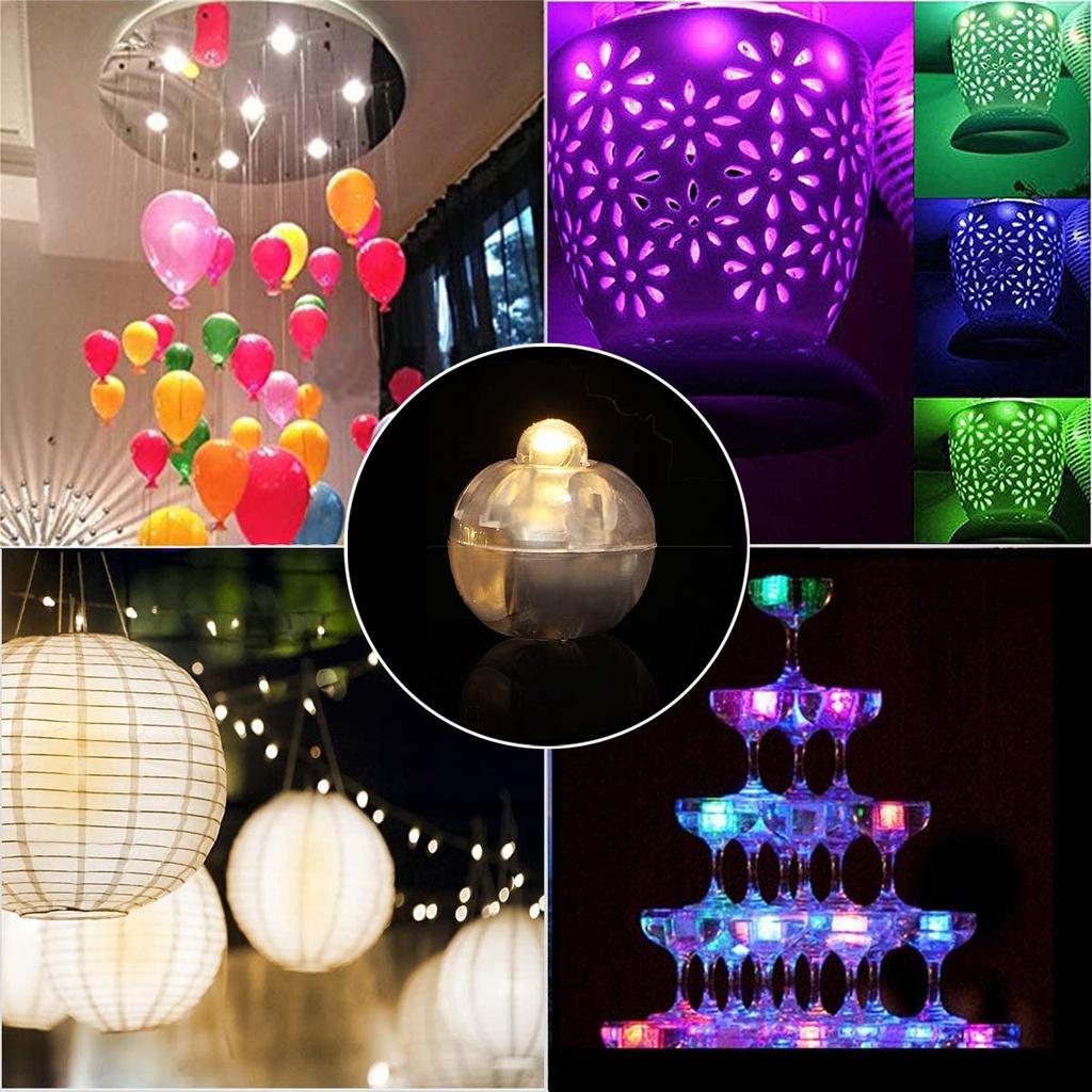Đèn LED bóng bay mini chống nước nhiều màu sắc trang trí tiệc cưới/sinh nhật/giáng sinh