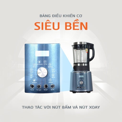 Máy Làm Sữa Hạt Đa Năng Xay Nấu Dung Tích 1.75L  Công Suất Xay 1000W Nấu 800W