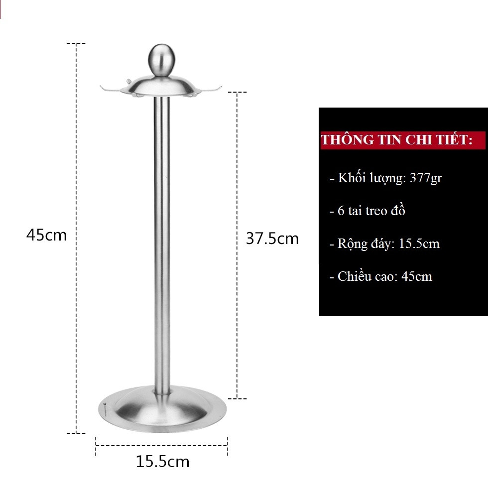 Giá đặt treo muỗng, dụng cụ nhà bếp Inox 304 DandiHome