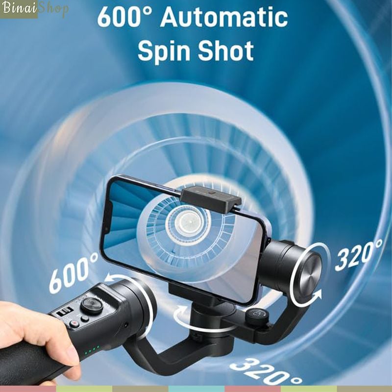 Gimbal chống rung 3 trục nhỏ, nhẹ Hohem iSteady Mobile plus, hàng chính hãng