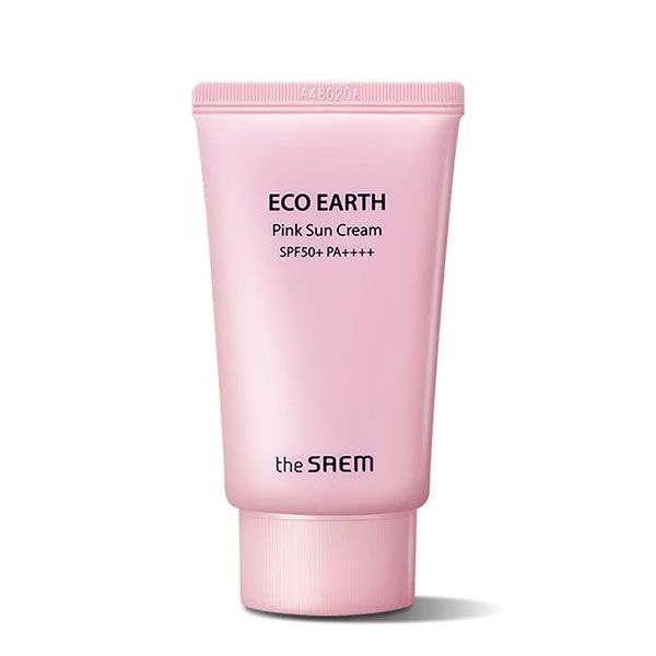 Kem chống nắng The Saem Eco Earth Power Pink Sun Cream (50g)